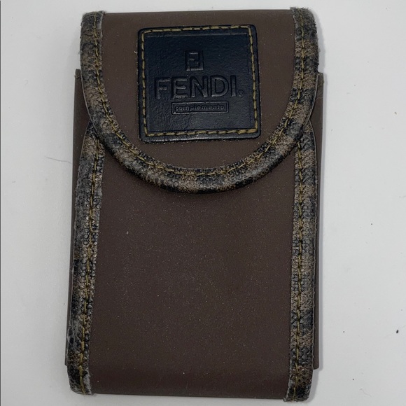fendi cigarette case LOW START Fendi cigarette case Brown and Black Leather Case